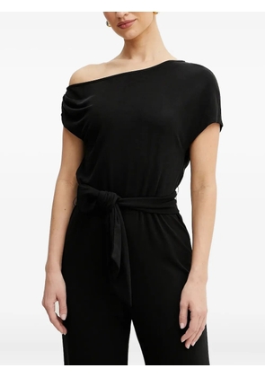 GUESS USA off-shoulder belted jumpsuit - Black