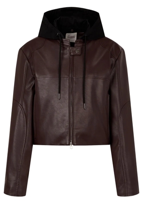 TOMBOY faux-leather jacket - Brown