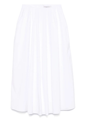 Carven cotton midi skirt - White