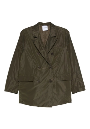 ASPESI double-breasted buttoned coat - Green