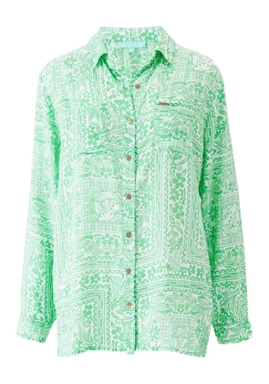 Melissa Odabash floral-print shirt - Green