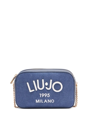LIU JO logo-embroidered crossbody bag - Blue