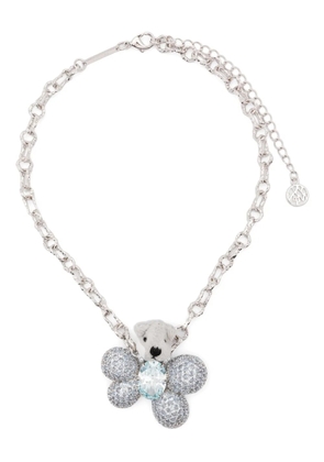 YVMIN bear-pendant necklace - Blue