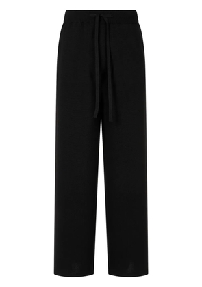 TOMBOY fine-knit track pants - Black
