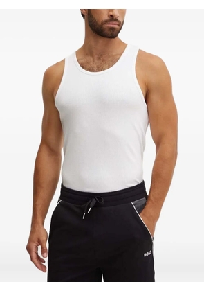 CDLP fine-ribbed tank top - White