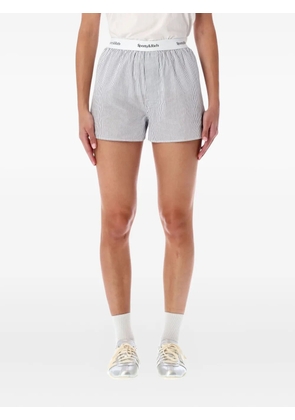 Sporty & Rich Yankees Serif striped shorts - Blue