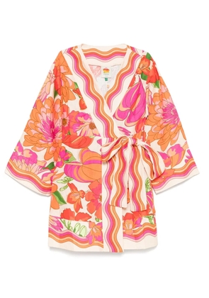 FARM Rio linen mini dress - Orange