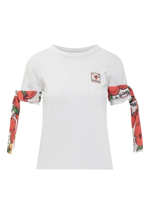 alessandro enriquez foulard-detail T-shirt - White