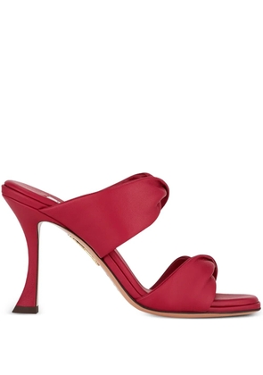 Aquazzura twisted-strap heeled sandals - Red