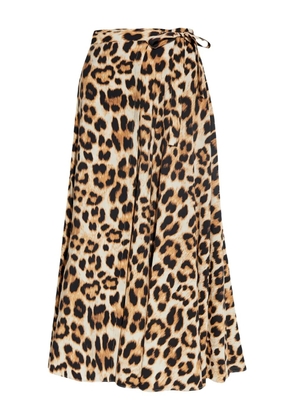 MUNTHE animal-print skirt - Neutrals