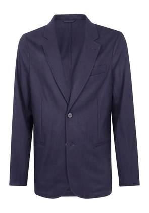 Emporio Armani two-button wool blazer - Blue