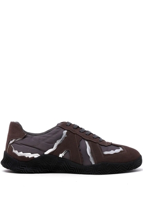 Y's paneled low-top sneakers - Grey