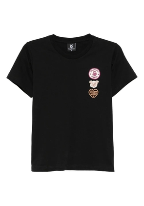 FINGERCROXX embroidered-logo patch T-shirt - Black