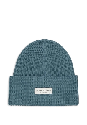 Marc O'Polo ribbed-knit beanie - Blue
