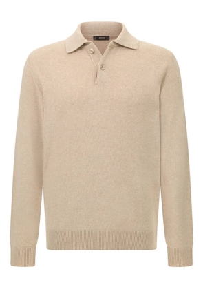 Boggi Milano knitted polo-neck sweater - Neutrals