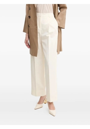 BOSS pleated belt-loops trousers - Neutrals