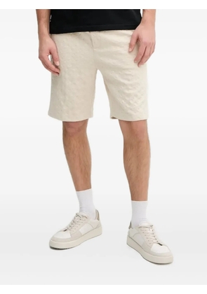 Joop! embossed floral shorts - Neutrals