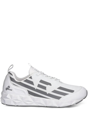 Ea7 Emporio Armani logo-detail lace-up sneakers - White