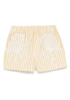 Elisabetta Franchi striped cotton shorts - White