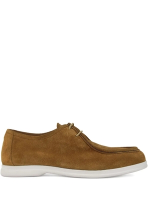 CALCE lace-up suede shoes - Brown