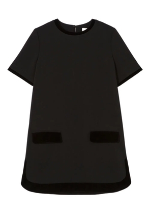 Claudie Pierlot velvet-trimmed dress - Black