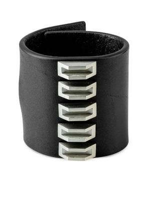 Parts of Four leather bracelet - Black