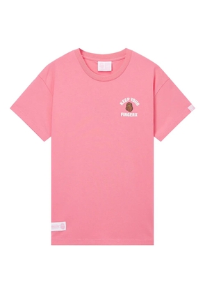 FINGERCROXX logo-embellished cotton T-shirt - Pink