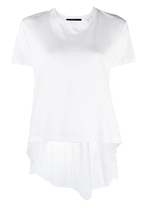 RED Valentino point d'esprit panel T-shirt - White