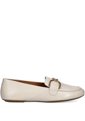 Geox buckle-detail loafers - White