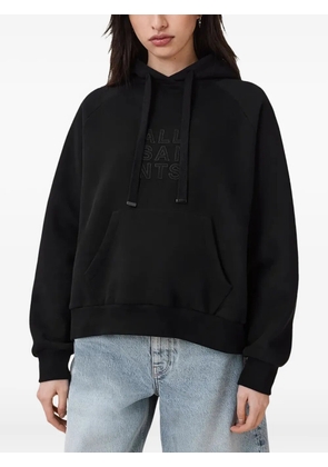 AllSaints logo-embroidered hoodie - Black