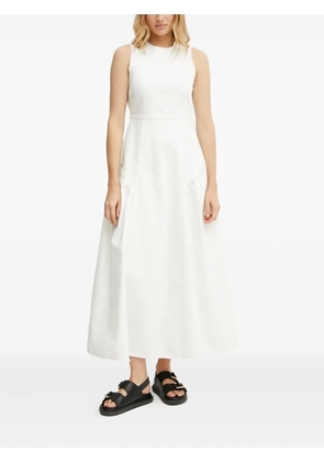 IVY OAK frayed sleeveless dress - White