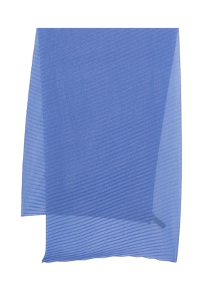 Emporio Armani pleated scarf - Blue