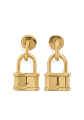 Patou mini padlock earrings - Gold