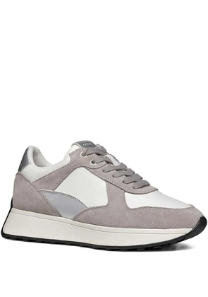 Geox suede leather panel sneakers - Grey