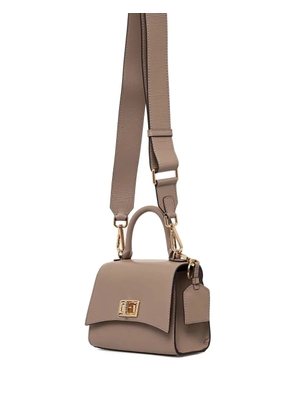 Geox top-handle twist-lock tote bag - Neutrals