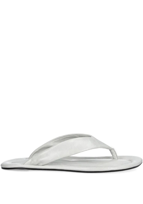 BY FAR Dasha leather sandals - White
