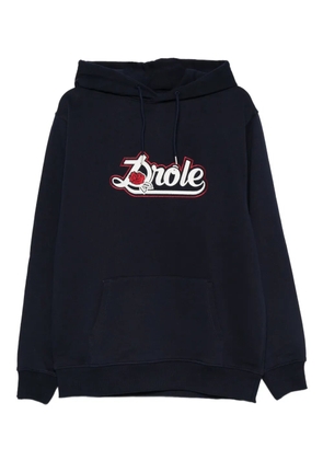 Drôle De Monsieur rose logo hoodie - Blue