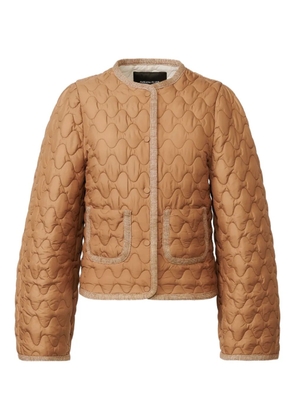 Fabiana Filippi quilted single-breasted puffer jacket - Brown