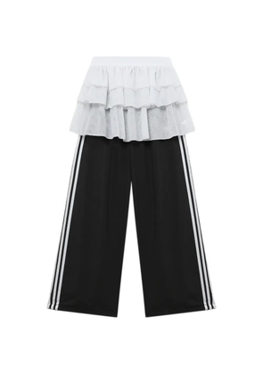 adidas ruffled 3-Stripes trousers - Black