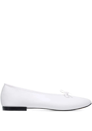 Repetto x Marine Serre Lilouh crescent-moon ballet flats - White