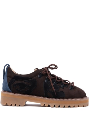 KidSuper Patchwork Eye hiking shoes - Brown