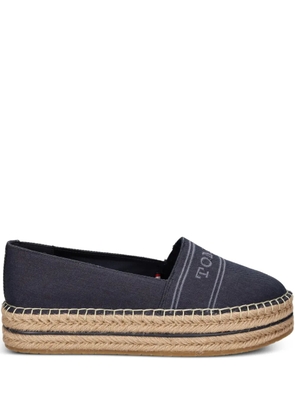 Tommy Hilfiger platform slip-ons espadrilles - Blue