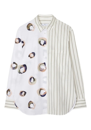 PS Paul Smith striped printed shirt - White