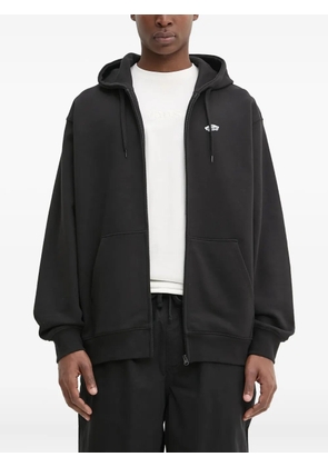 Vans logo-print zip-up hoodie - Black