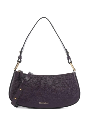 Coccinelle Merveille leather shoulder bag - Purple