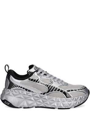 Ea7 Emporio Armani textured-sole sneakers - Silver