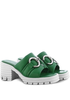 Kennel & Schmenger square-toe block-heel sandals - Green