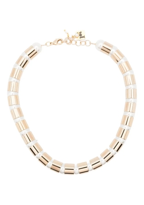 Rosantica two-toned bar necklace - Gold