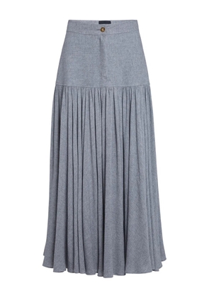 Giambattista Valli pleated maxi skirt - Grey