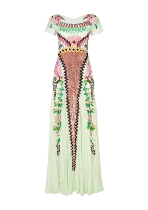 Temperley London embroidered sequin dress - Green